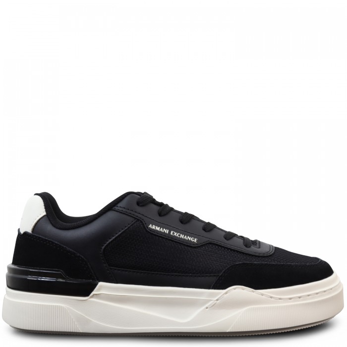 Sneakers nere con mini logo per uomo