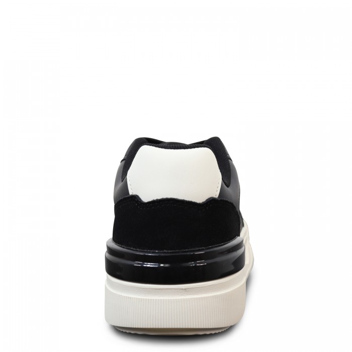 Sneakers nere con mini logo per uomo