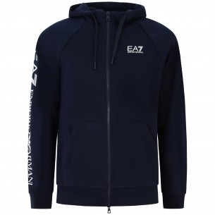 Felpa nera con logo per uomo
