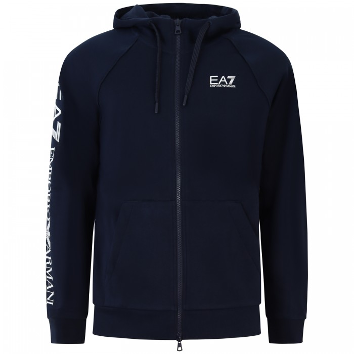 Felpa nera con logo per uomo