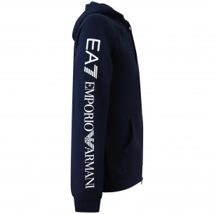 Felpa nera con logo per uomo 2