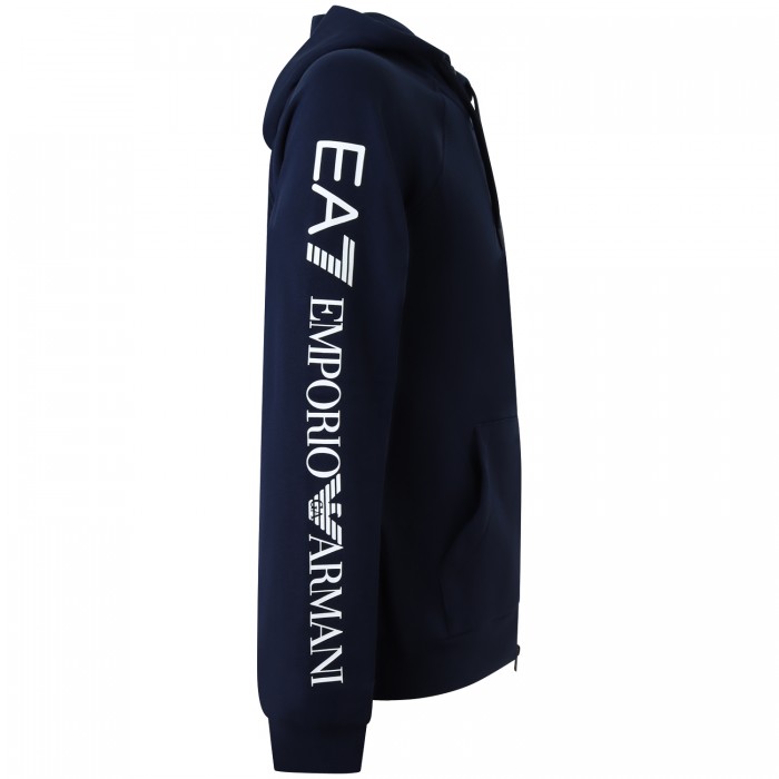 Felpa nera con logo per uomo