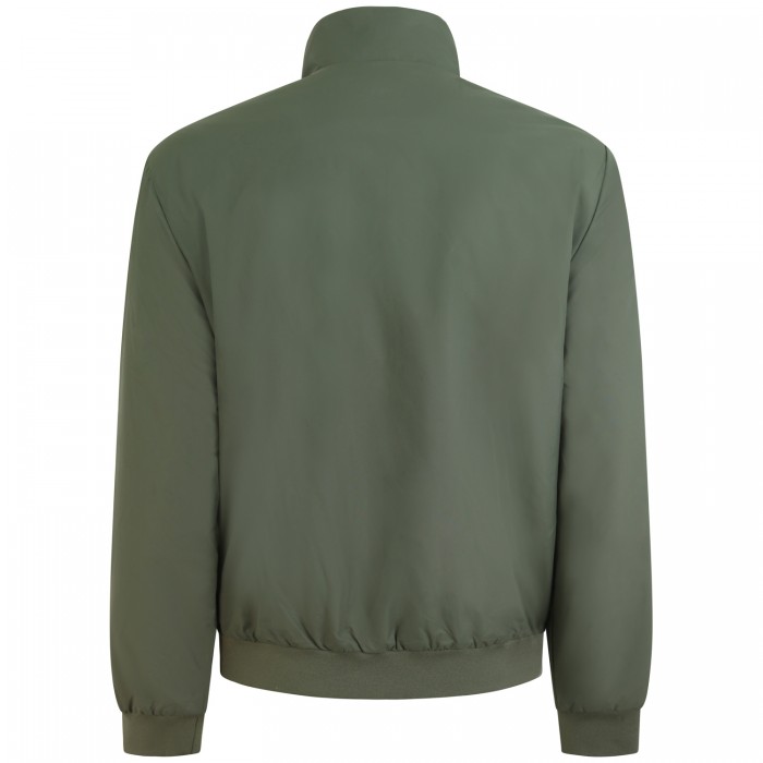 Giubbotto verde con mini logo per uomo