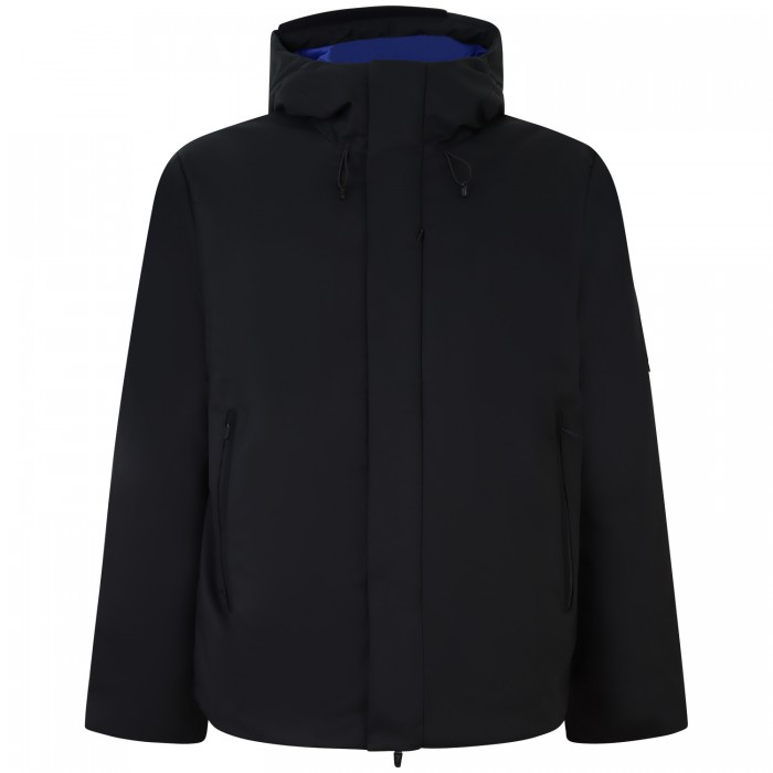 Giubbotto nero con mini logo per uomo