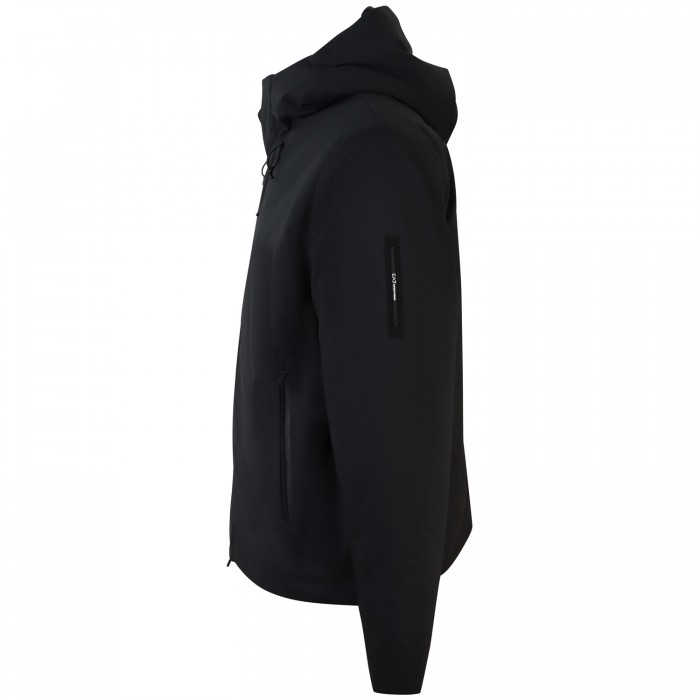 Giubbotto nero con mini logo per uomo