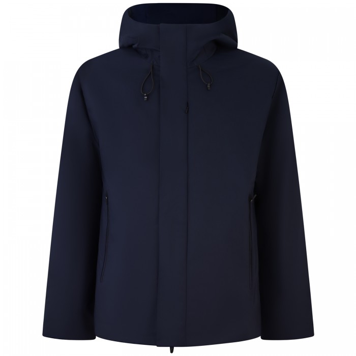 Giubbotto blu con mini logo per uomo