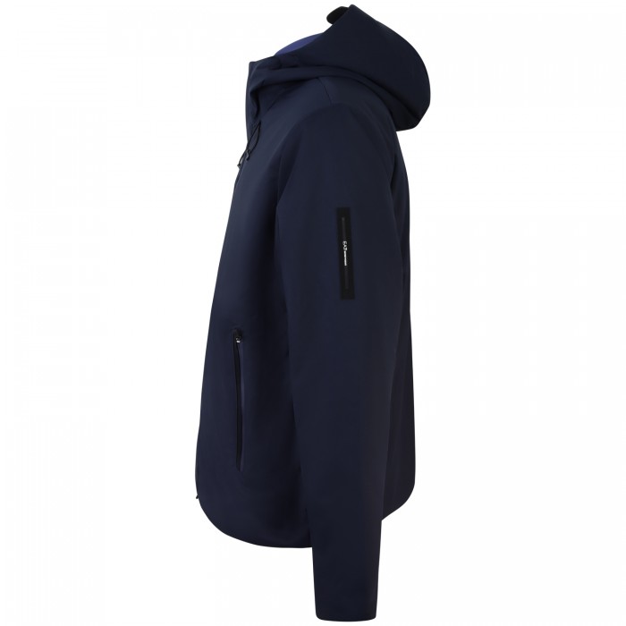 Giubbotto blu con mini logo per uomo