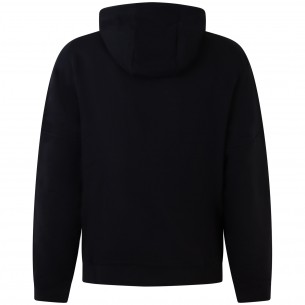 Felpa nera con logo per uomo 2