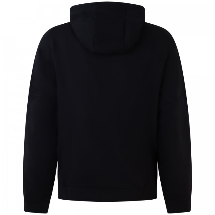 Felpa nera con logo per uomo