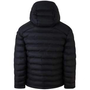 Piumino nero con logo per uomo 2