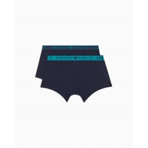 Boxer 2 pack blu con logo...