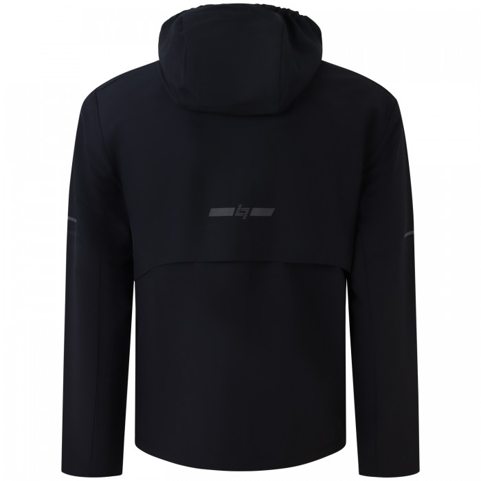 Felpa nera con cappuccio per uomo