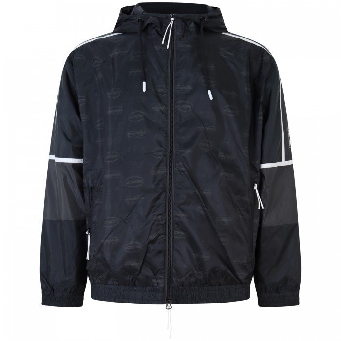 Felpa nera con logo per uomo