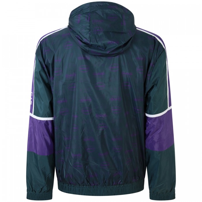 Felpa verde con logo per uomo