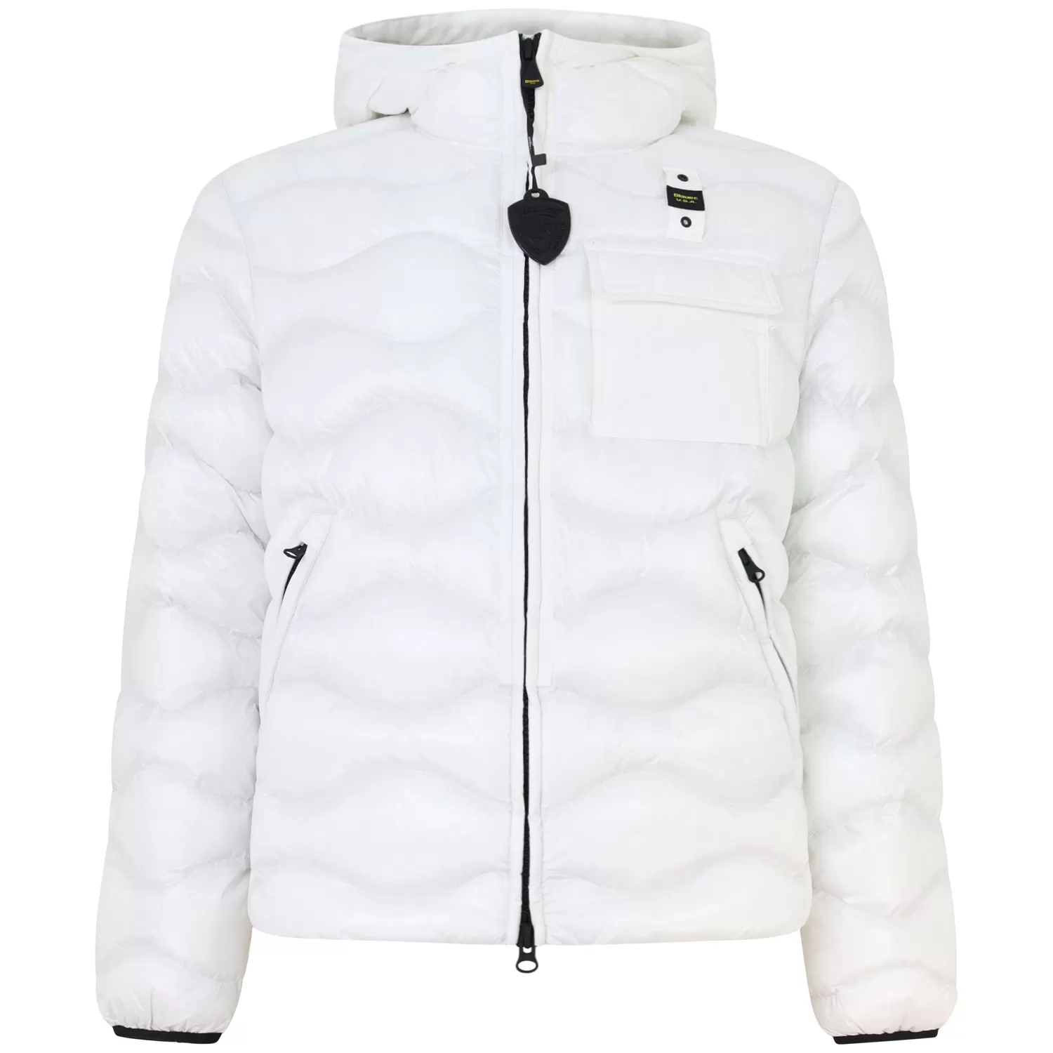 BLAUER - Piumino bianco con logo per uomo - Bild 1 von 1