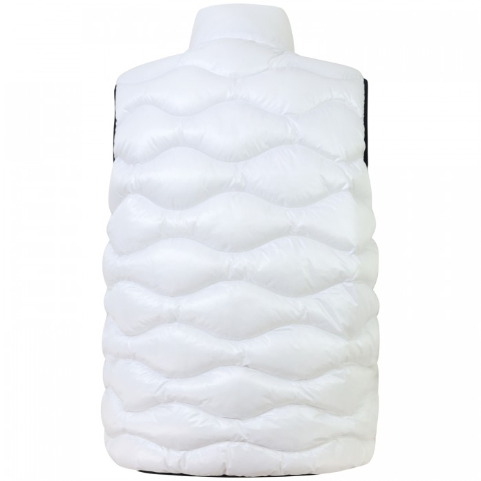 Gilet bianco con logo per uomo