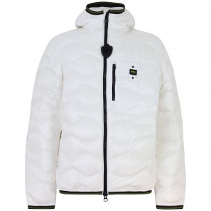 Piumino bianco con logo per...