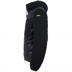 Piumino nero con logo per uomo 2
