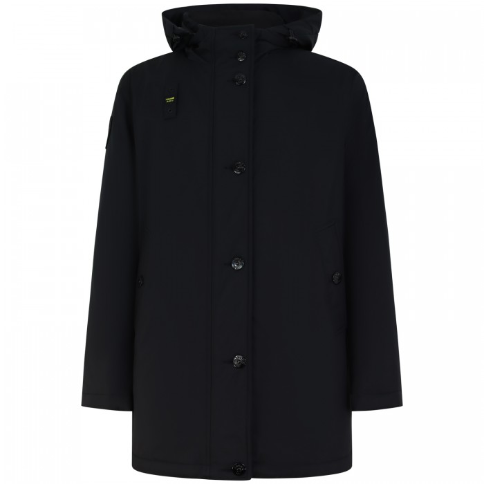 Giubbotto nero con logo per uomo