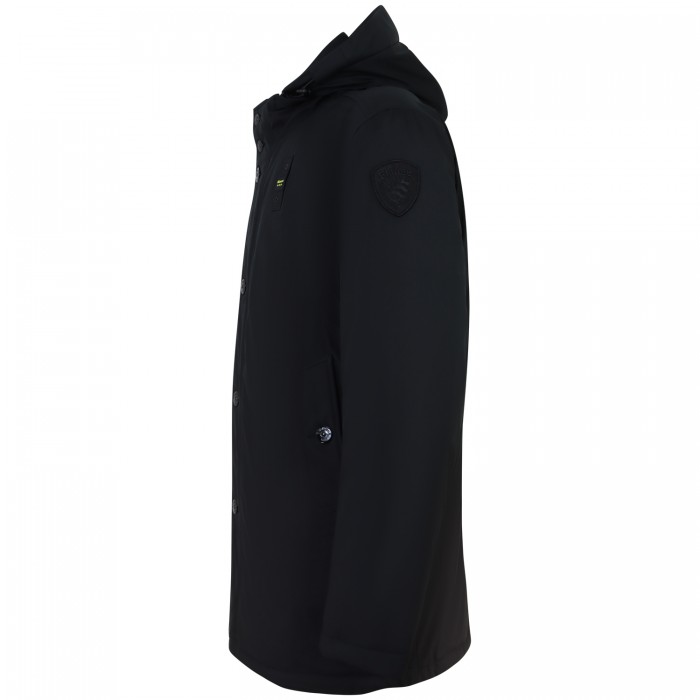 Giubbotto nero con logo per uomo