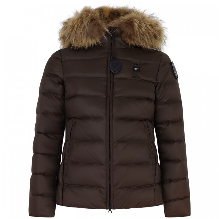 Piumino marrone per donna