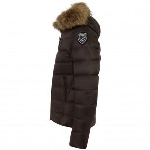 Piumino marrone per donna 2