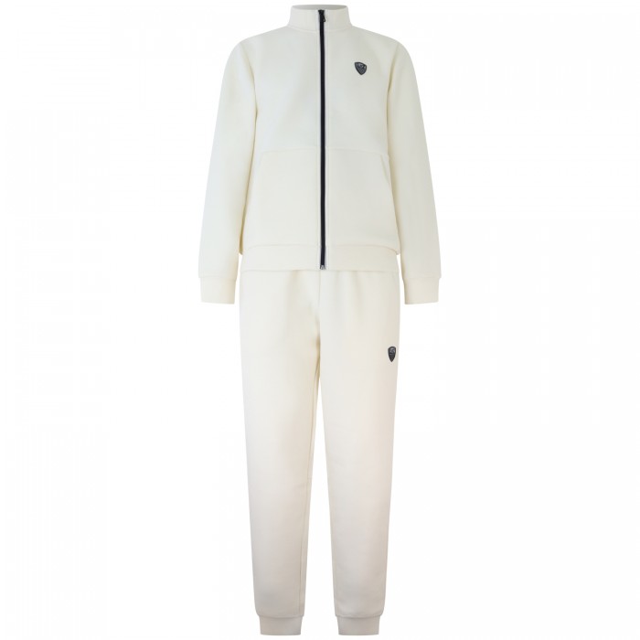 Completo tuta avorio con mini logo...
