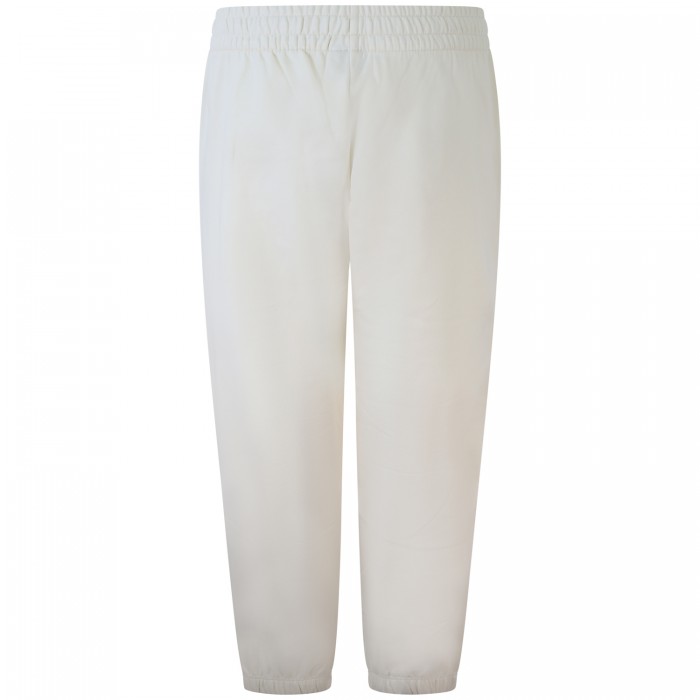 Pantalone tuta avorio con logo per uomo