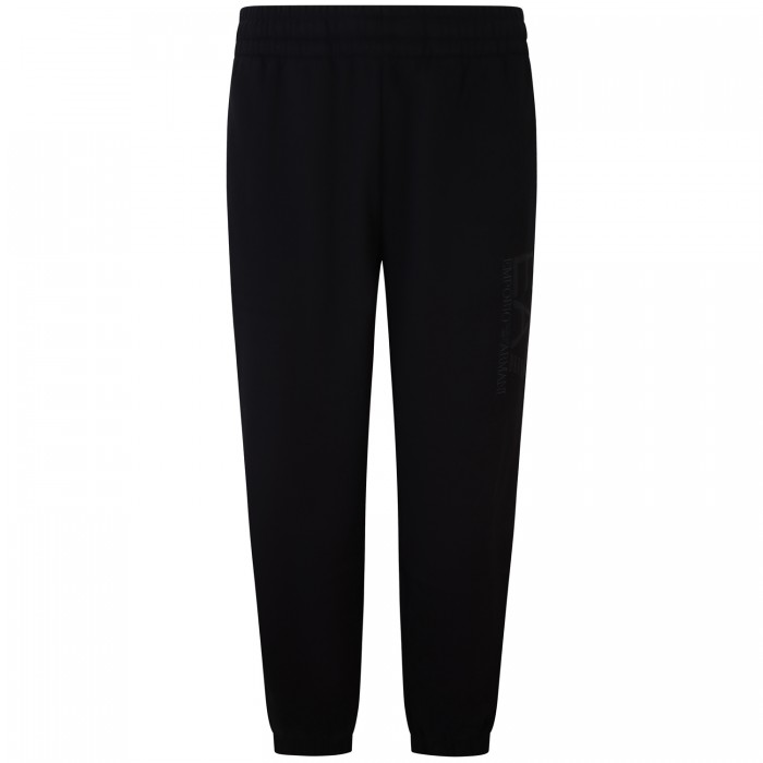 Pantalone tuta nero con logo per uomo