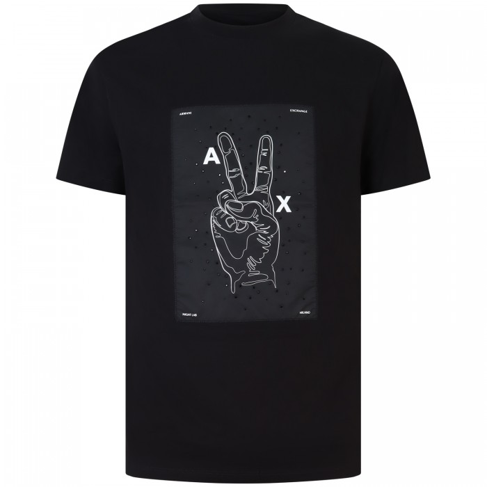 T-shirt nera per uomo