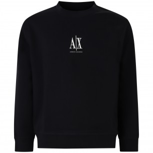Felpa nera con mini logo...