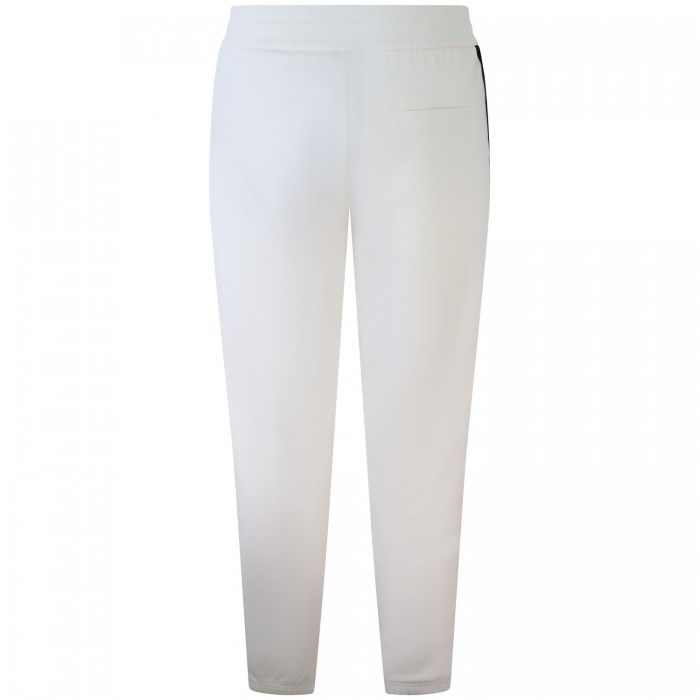 Pantalone tuta bianco con bande...
