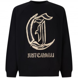 Felpa nera con mini logo...