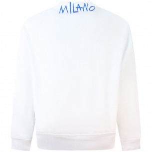 Felpa bianca con mini logo... 2