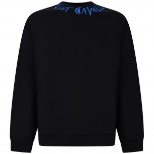 Felpa nera con mini logo... 2