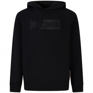 Felpa nera con cappuccio... 2