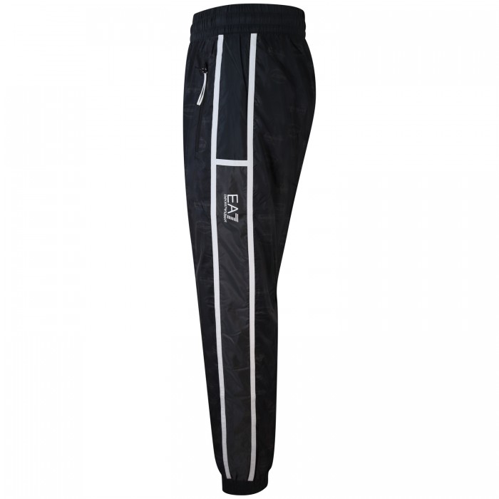 Pantalone tuta nero con logo all over...
