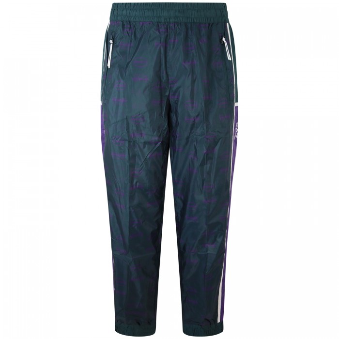 Pantalone tuta verde con logo all... Pantalone tuta verde con logo all...