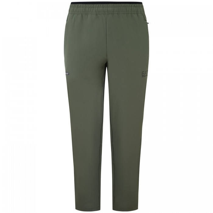 Pantalone tuta verde con logo per uomo