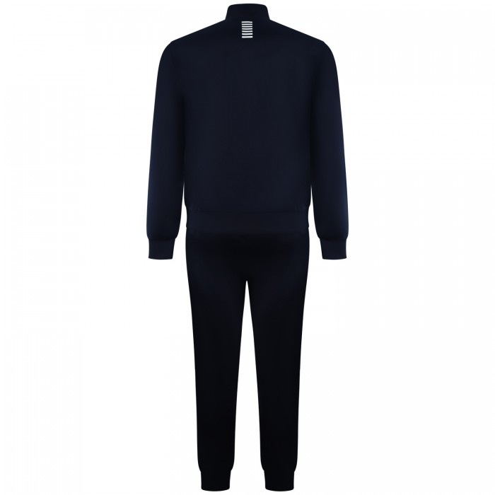 Completo tuta blu con mini logo per uomo