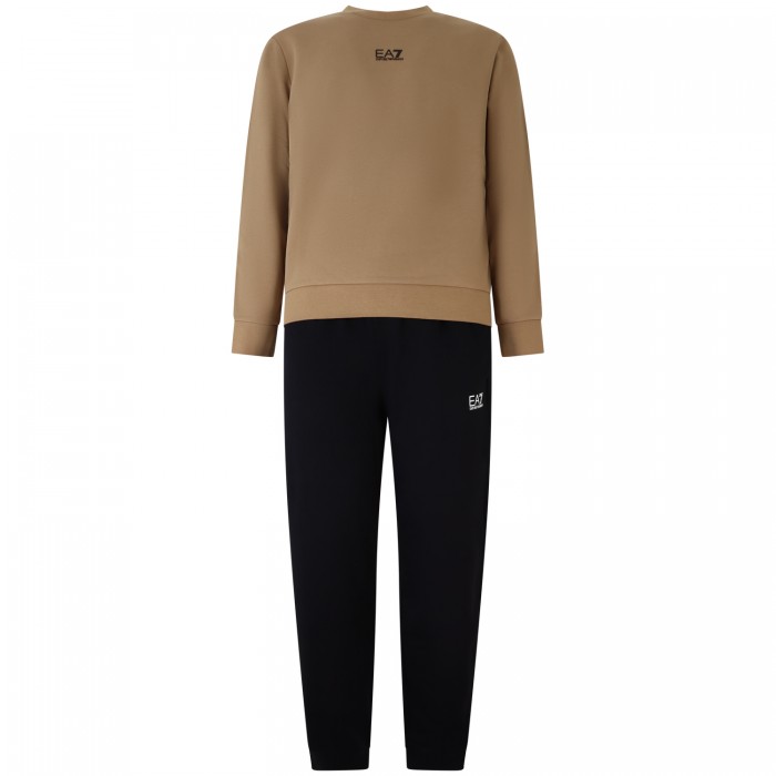 Completo tuta beige e nero con logo...