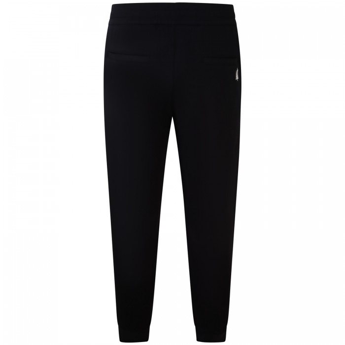 Pantalone tuta nero con mini logo per...