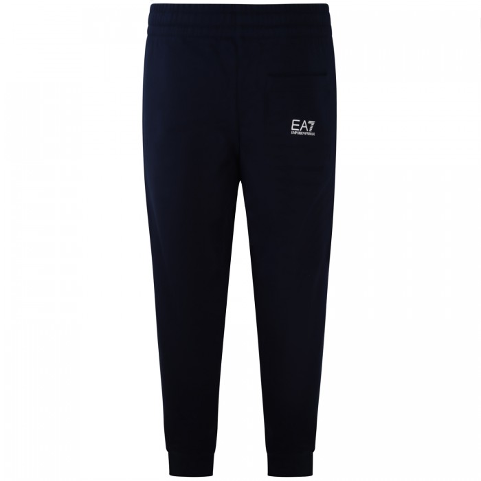 Pantalone tuta blu con logo per uomo