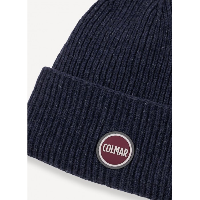 Cappello blu con mini logo per uomo