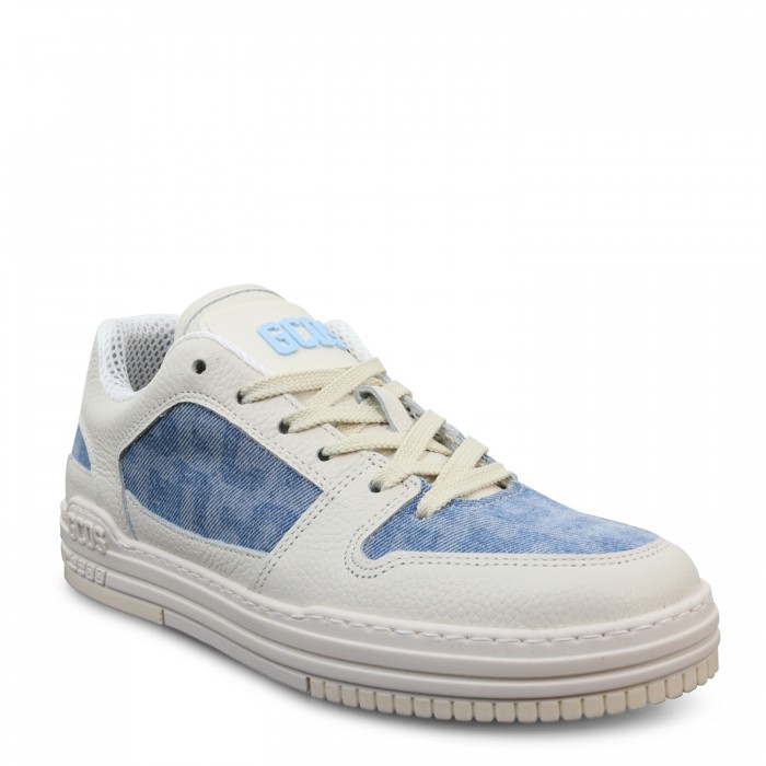 Sneakers bianche con logo all over...