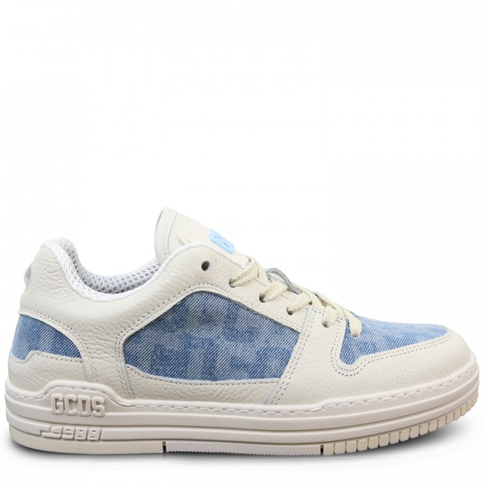 Sneakers bianche con logo all over...