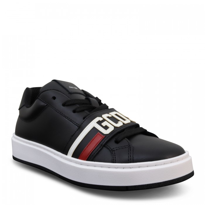 Sneakers nere con logo per uomo