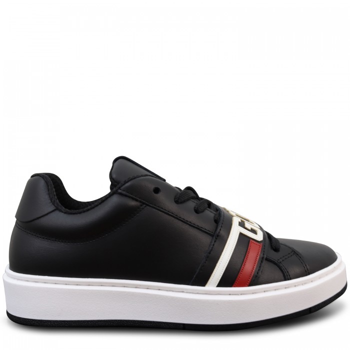 Sneakers nere con logo per uomo