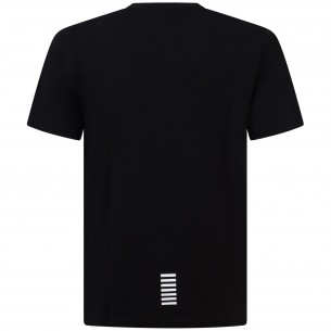 T-shirt nera con mini logo... 2