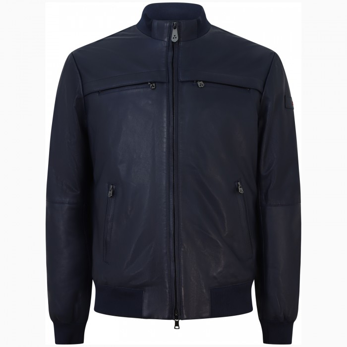 Giubbotto blu in pelle 'SAND LEATHER...